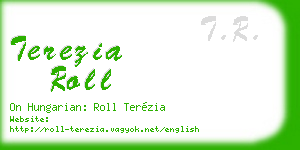 terezia roll business card