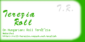 terezia roll business card